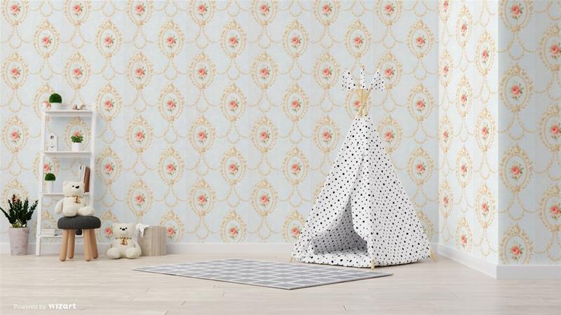 Duck Egg Floral - DE41402 Tapetti – kuva 3/3