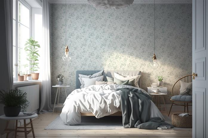 Vera Soft Blue - 1008103-02 Tapetti