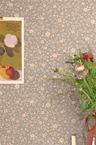 Flora Dusty blue - 151-01 Tapetti – kuva 4/6