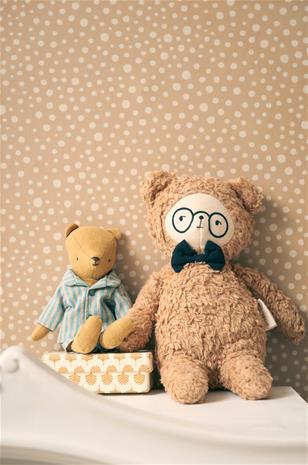 Dots Teddy Brown - 123-02 Tapetti