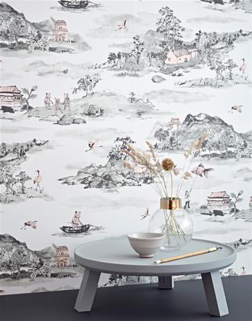 Mountains - Grey Pink - MGP02 Tapetti