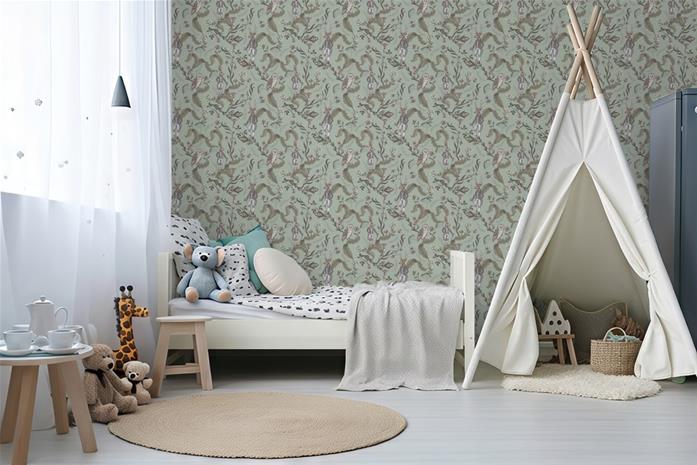 Spring magic Soft Green - 1031001-03 Tapetti