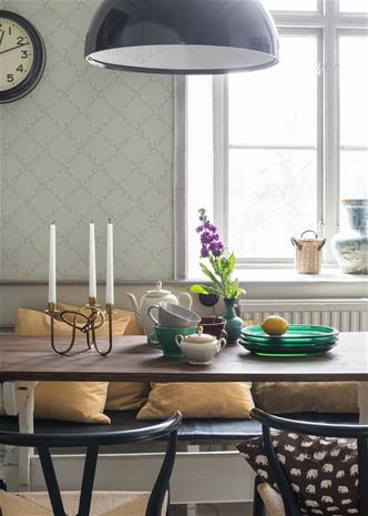 Olivia Trellis Pear Gray - 1037801-03 Tapetti