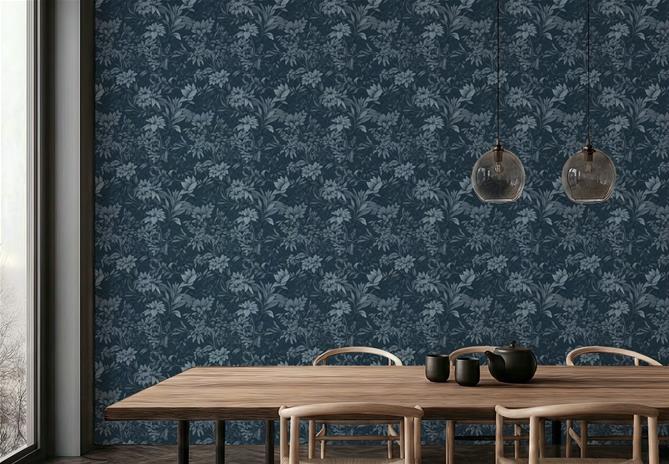 May Dark Blue - 1007102-04 Tapetti