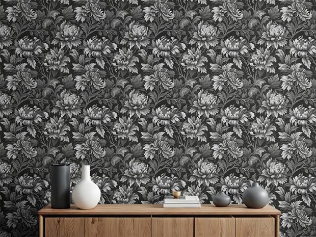 Stella Dark Grey - 1000603-07 Tapetti