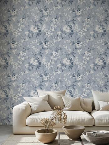 Lina Dark Blue - 1014702-08 Tapetti