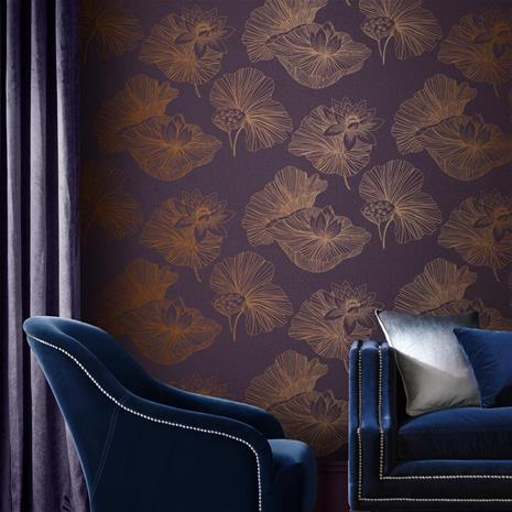 Lotus Plum - 105936 Tapetti