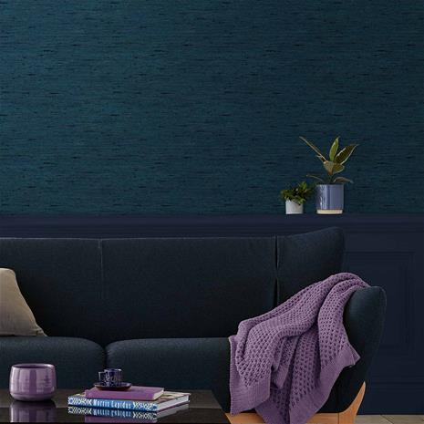 Silk Texture Navy - 112021 Tapetti – kuva 3/3