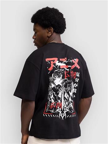 Redefined Rebel CCAnime Sword Oversized Fit T-paita black Miehet