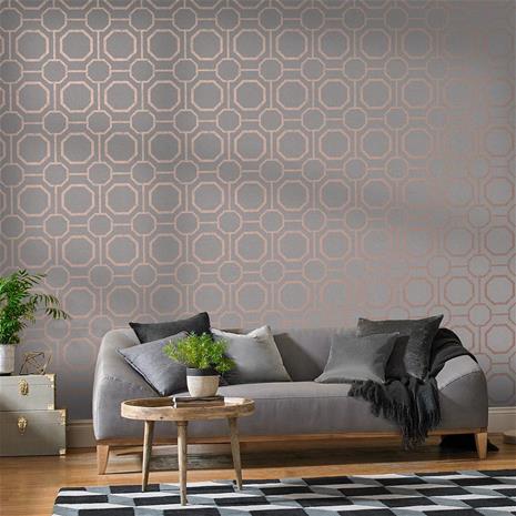 Sashiko Rose Gold - 105773 Tapetti