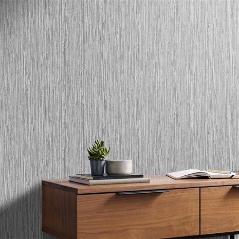 Grasscloth Texture Grey - 111727 Tapetti