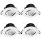 Designlight Cheapy Downlight AlasvaloLED 5 W IP65, 4 kpl, valkoinen – kuva 3