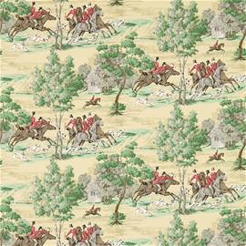 Tally Ho Evergreen/Crimson - 214598 Tapetti
