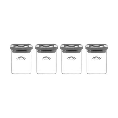 Kilner - Fresh Maustepurkki 4 kpl Lasi/Harmaa