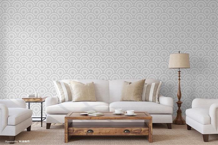 Grey Divine Plates - SK10028 Tapetti