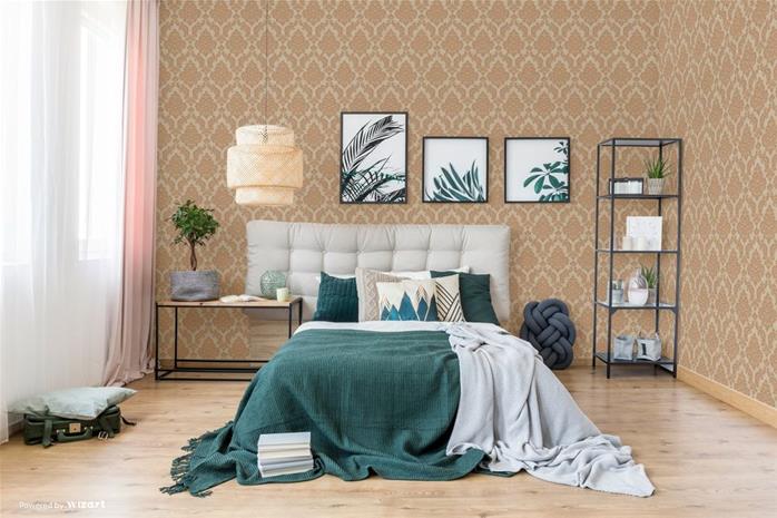 Coper Sahara Damask - SK10016 Tapetti