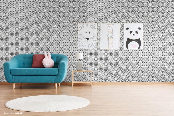 Grey Mozaic Tiles - SK10011 Tapetti