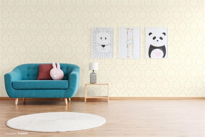 Beige Damask - DE40858 Tapetti
