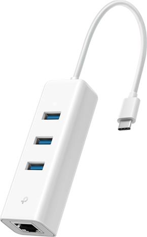 TP-Link UE330C USB-C - 3xUSB-A + LAN -USB hubi