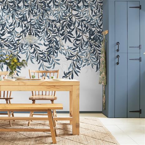 Willow Bough Blue Fixed Size Mural - 125373 Tapetti