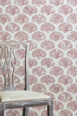 Scallop Shell - Red - BG2100101 Tapetti – kuva 3/5