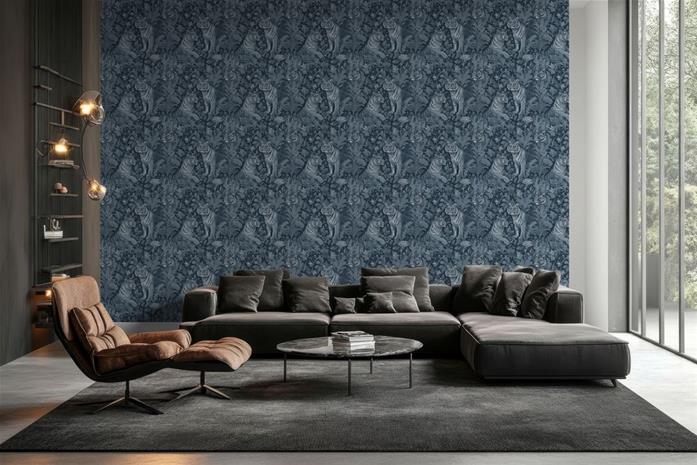 Wasini Blue - 1098801-03 Tapetti – kuva 2/3