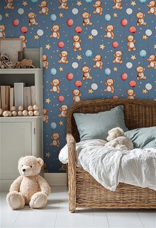Ted Dark Blue - 1073901-02 Tapetti – kuva 2/3