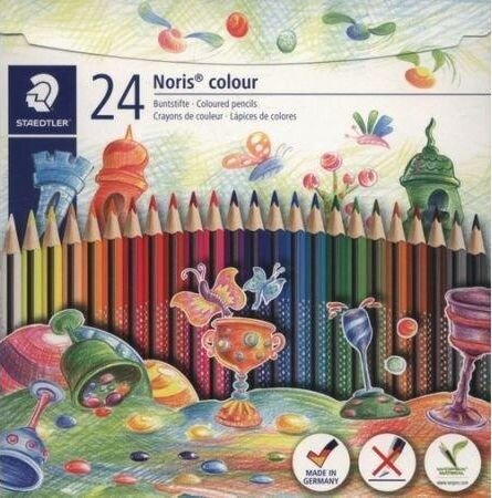 Staedtler - Noris Color Triangle Coloured Pencils, 24 pc (187 C24)