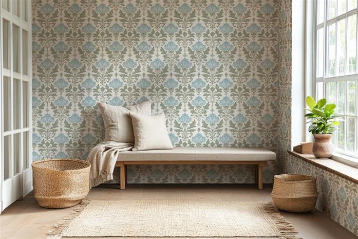 Svanberga Blue - 1062501-02 Tapetti