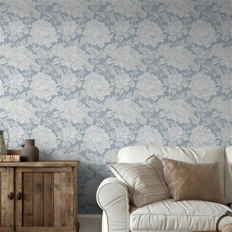 Svea Blue - 1060301-02 Tapetti
