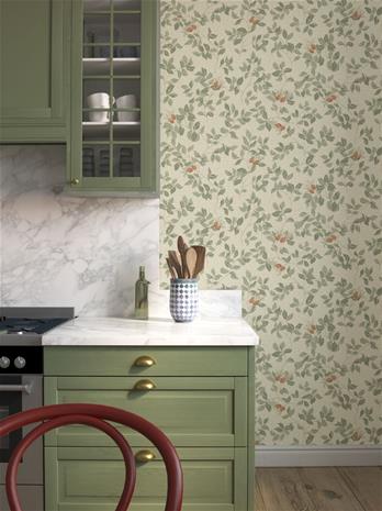 Nora Beige/grön - 431-04 Tapetti