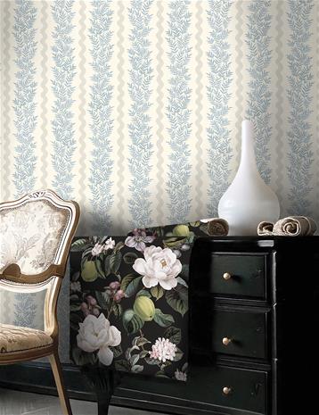 Pipkin Stripe Neutral Blue - 91981 Tapetti