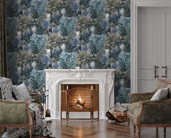 Pinecrest Teal Green - 91952 Tapetti