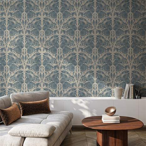 Peaches in Blue - 1033501-02 Tapetti