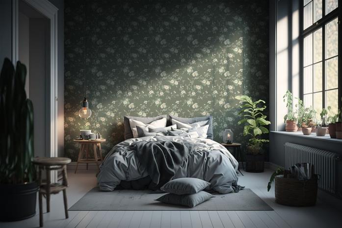 Julia Dark Green - 1000903-03 Tapetti – kuva 3/5