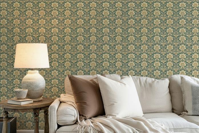 Leonora Dark Green - 1011703-01 Tapetti