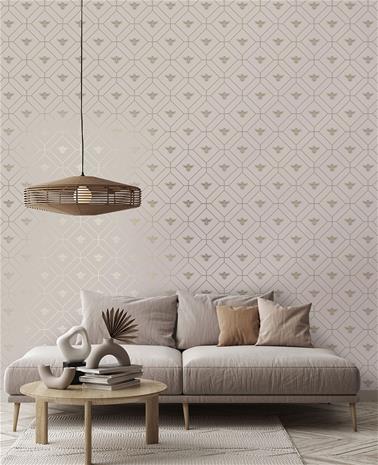 Honeycomb Bee Pink - 13083 Tapetti