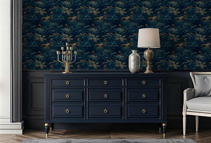 Ismail Blue Brown - 1094701-04 Tapetti