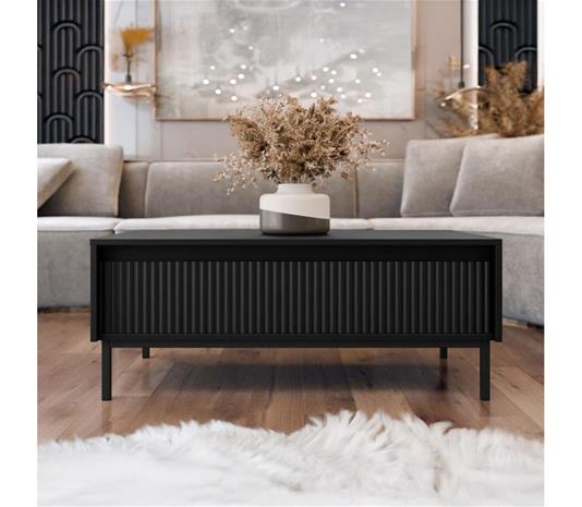 Sohvapöytä OZMI 40x100 cm, musta