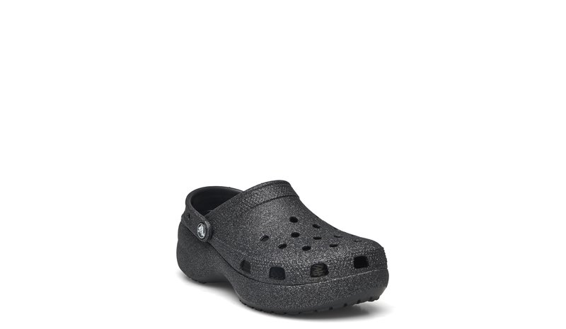 Crocs Classic Platform Glitter Clogw - Black - 38/39