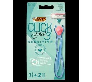 Bic Soleil Click 3 Sensitive – Starter Kit 3 stk.