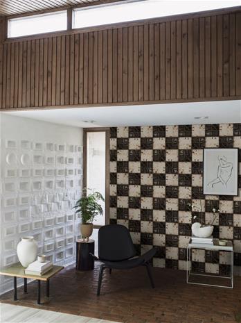 Checkered Plates - 9506W Tapetti