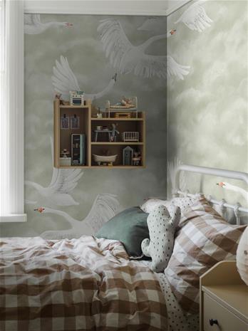 Clouds Swans - 9414W Tapetti
