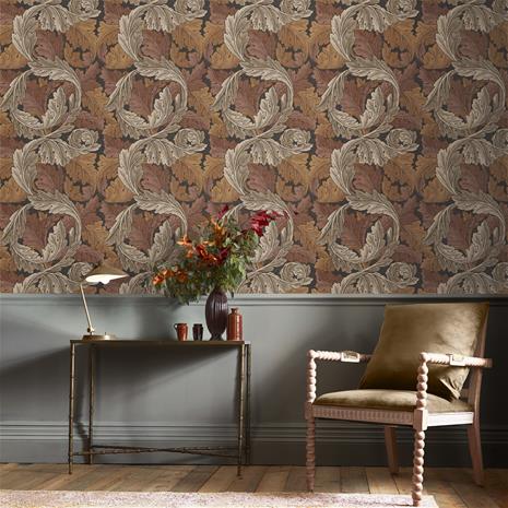 Acanthus Burnt Orange - 124224 Tapetti