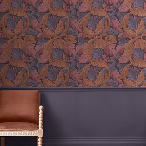 Acanthus Plum - 124223 Tapetti