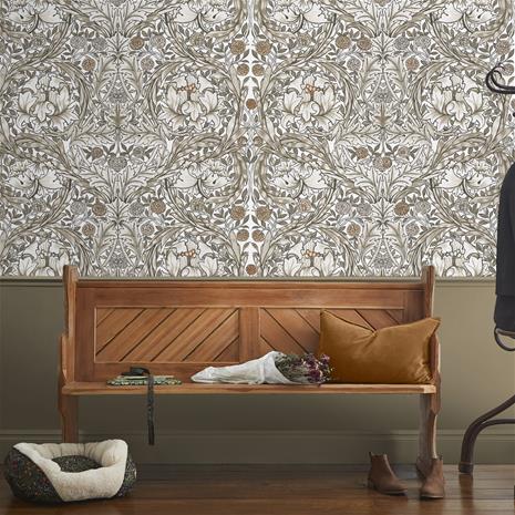 African Marigold Neutral Fixed Size Mural - 125409 Tapetti