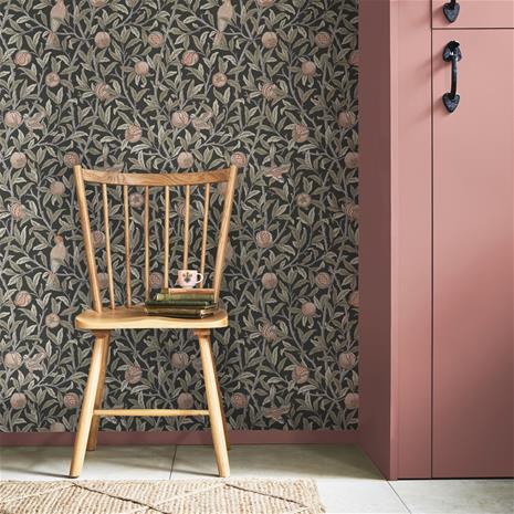Bird & Pomegranate Charcoal - 124258 Tapetti – kuva 2/2