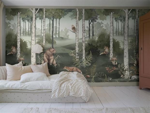 Wild Forest Mural - 6943 Tapetti