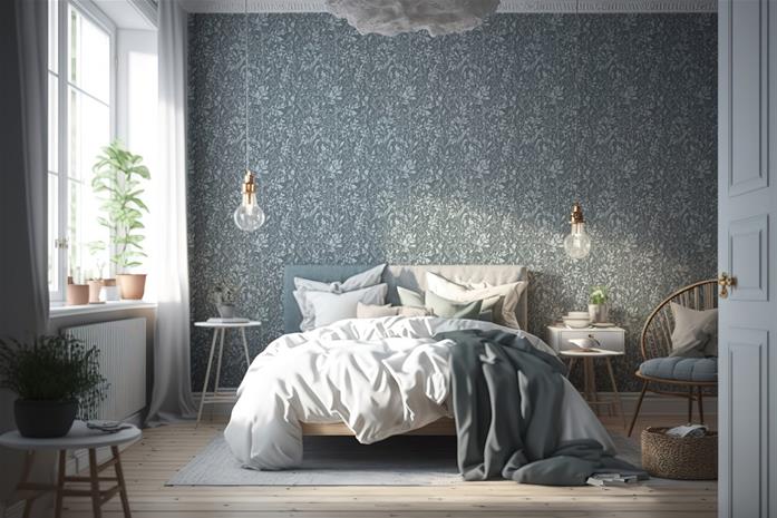Milia Blue - 1019103-03 Tapetti