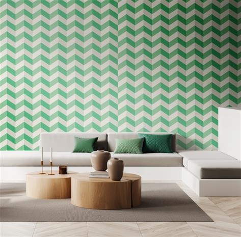 Illusion Chevron Jade Twist - STR50130W Tapetti